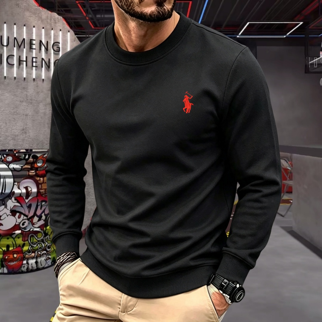 Men'S Spring Fashion - T-shirt à manches longues et col
