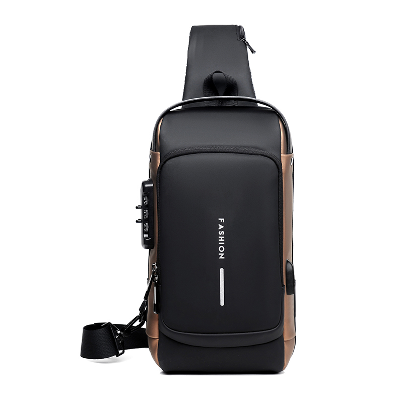 Crossbody Bag Men - Sac à bandoulière multifonctionnel antivol USB