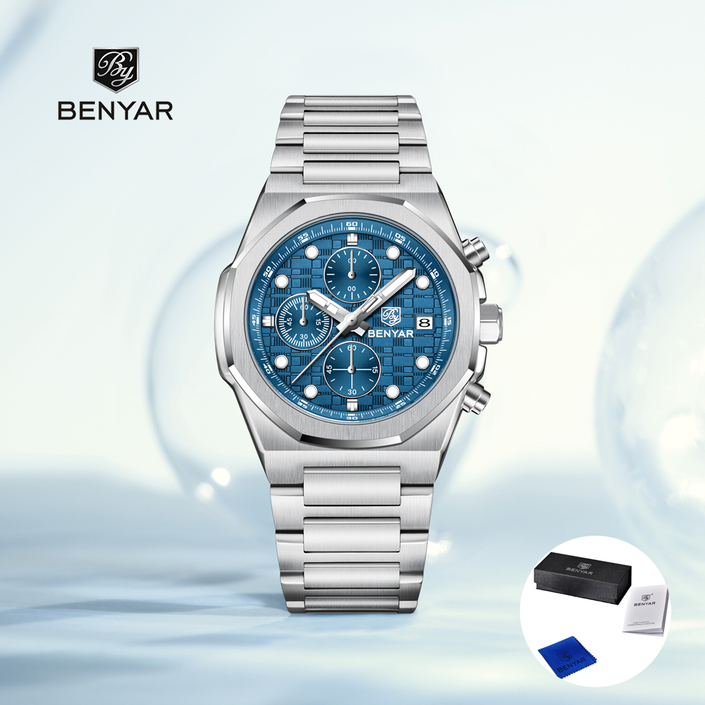 Men'S Fashion Box - BENYAR – montre-bracelet à Quartz pour