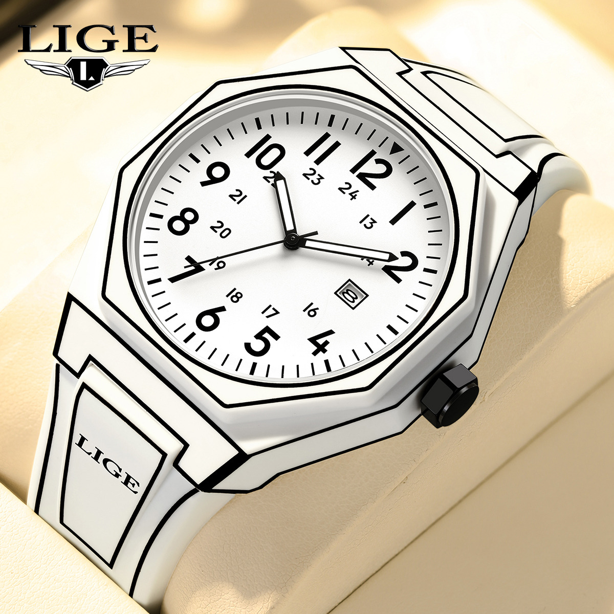 Men'S Fashion Box - LIGE nouveaux hommes montre militaire hommes