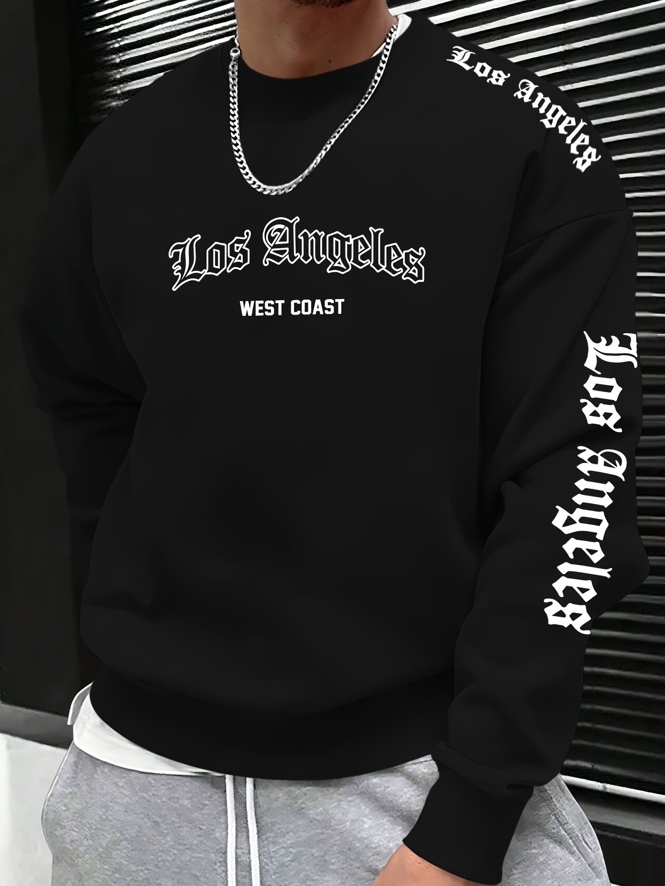 Men'S Spring Fashion - Sweat-shirt à col rond pour homme