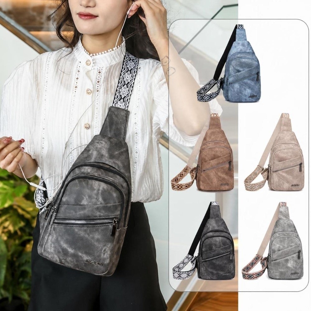 Crossbody Bag Men - Sacs de poitrine en cuir PU