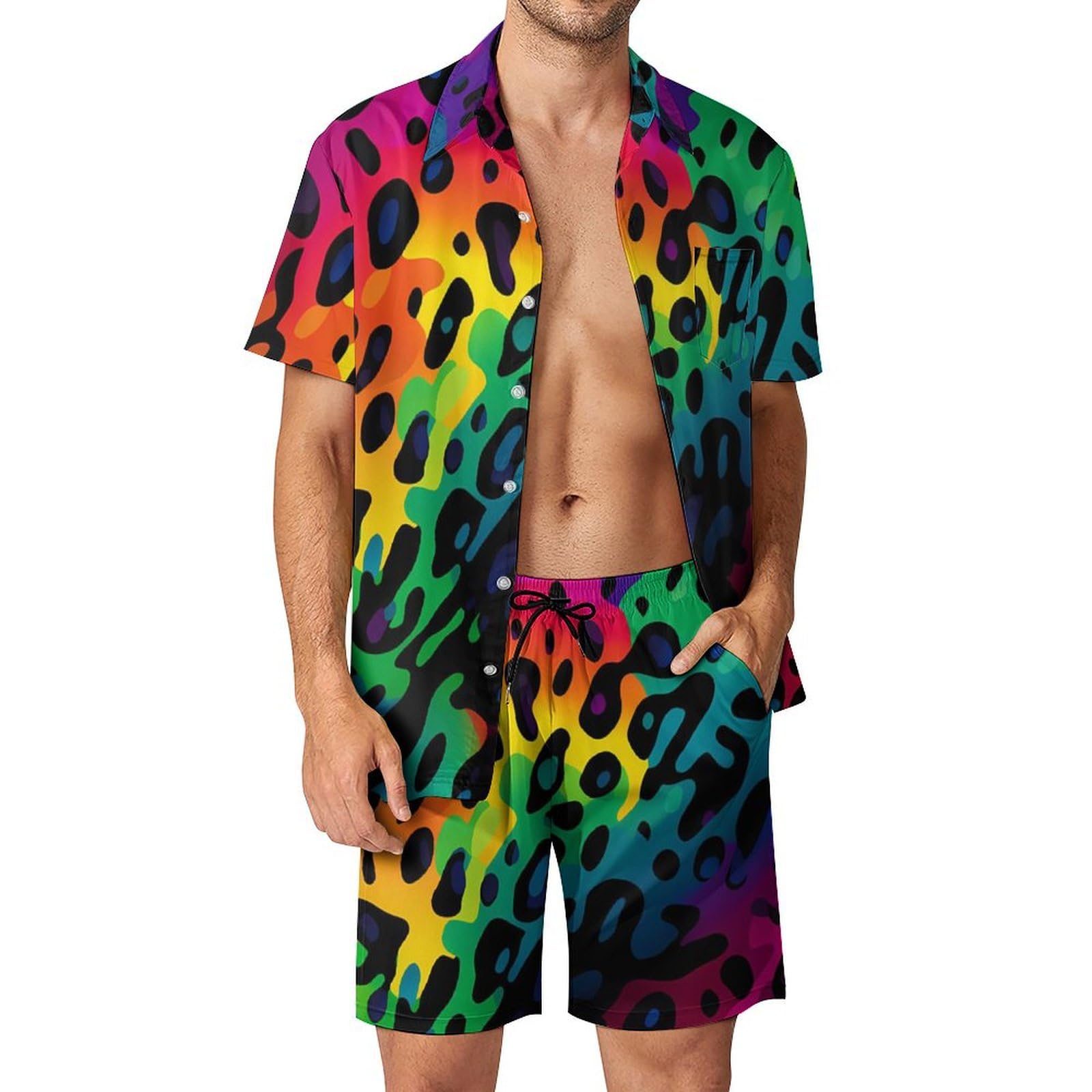 Men'S Fashion Essentials - Ensemble chemise et short pour homme,