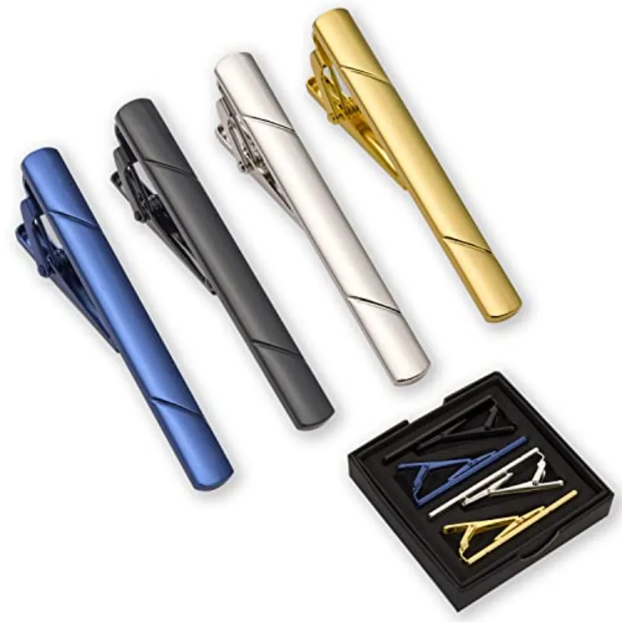Men'S Fashion Box - Lot de 4 pinces à cravate