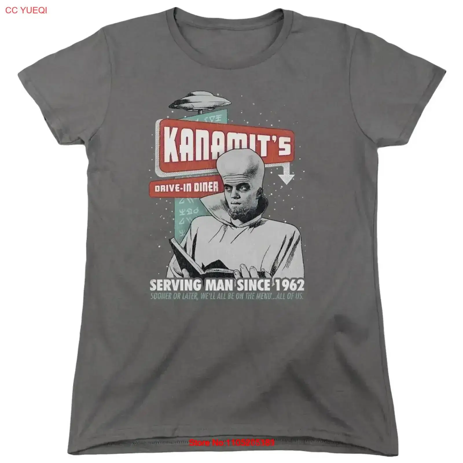 Men'S Fashion Zone - Twilight Zone Kanamit's Diner T-shirt femme