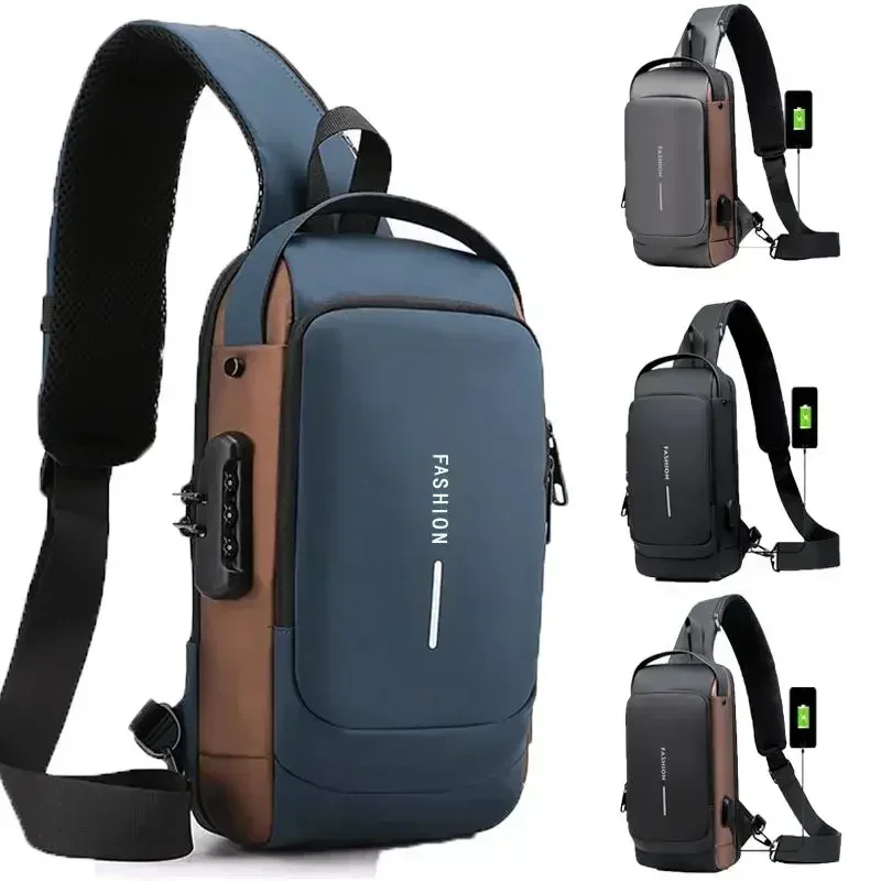 Crossbody Bag Men - Sac à dos antivol étanche pour