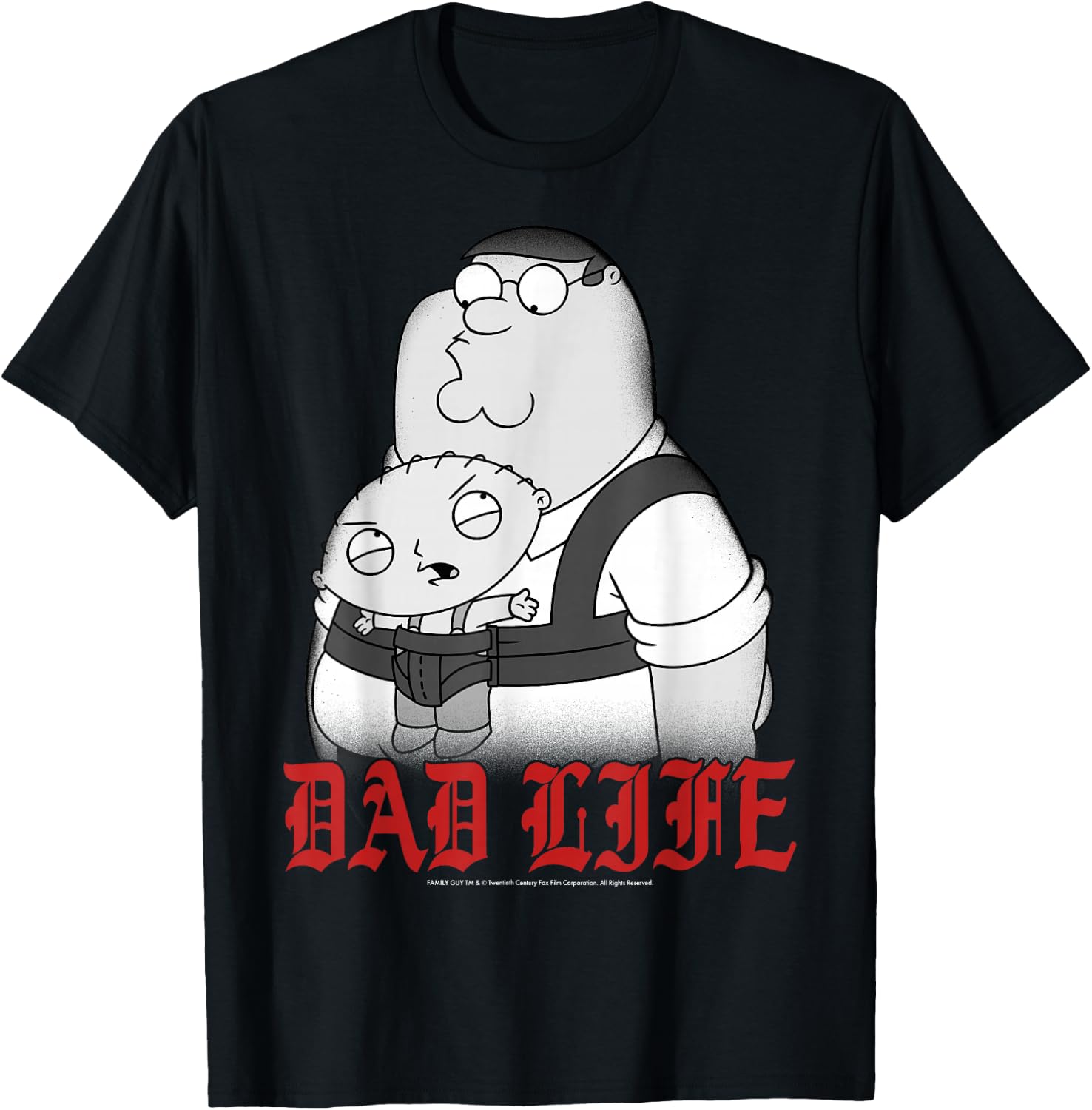 Men'S Fashion For Big Guys - T-shirt Family Guy Peter Stewie Dad