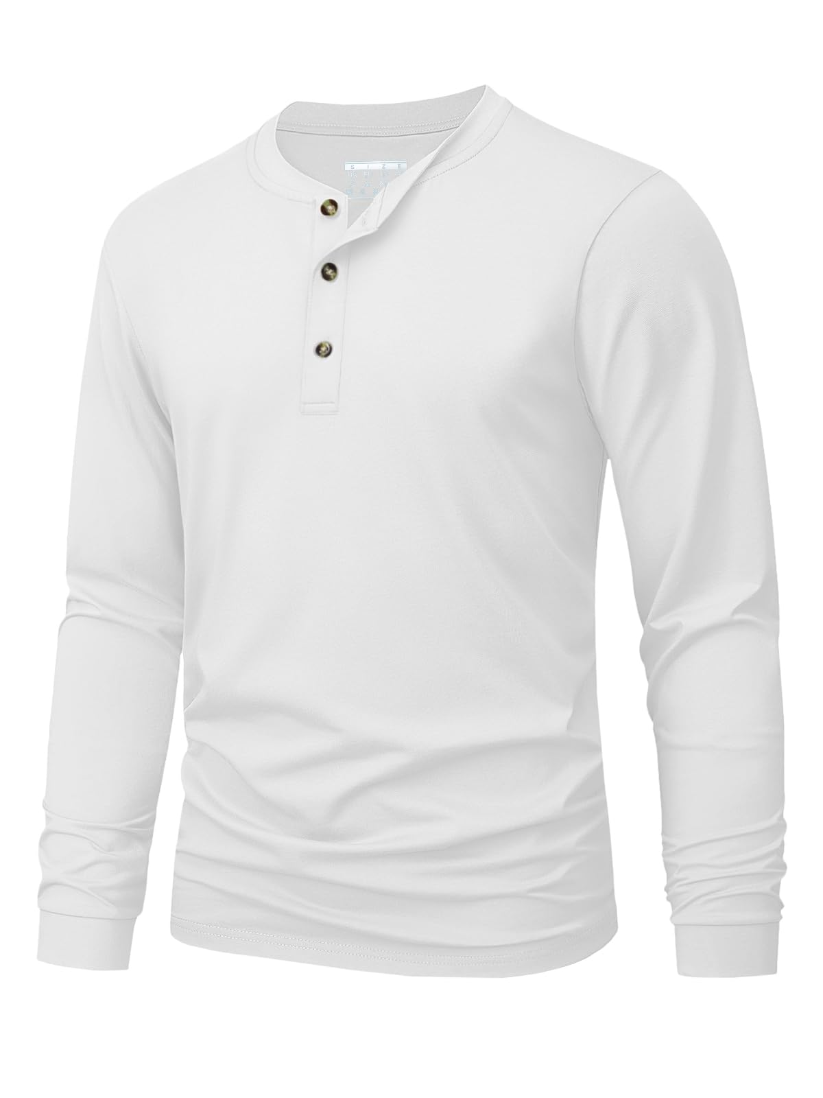 Men'S Spring Fashion - T-shirt Henley pour hommes, simple, couleur