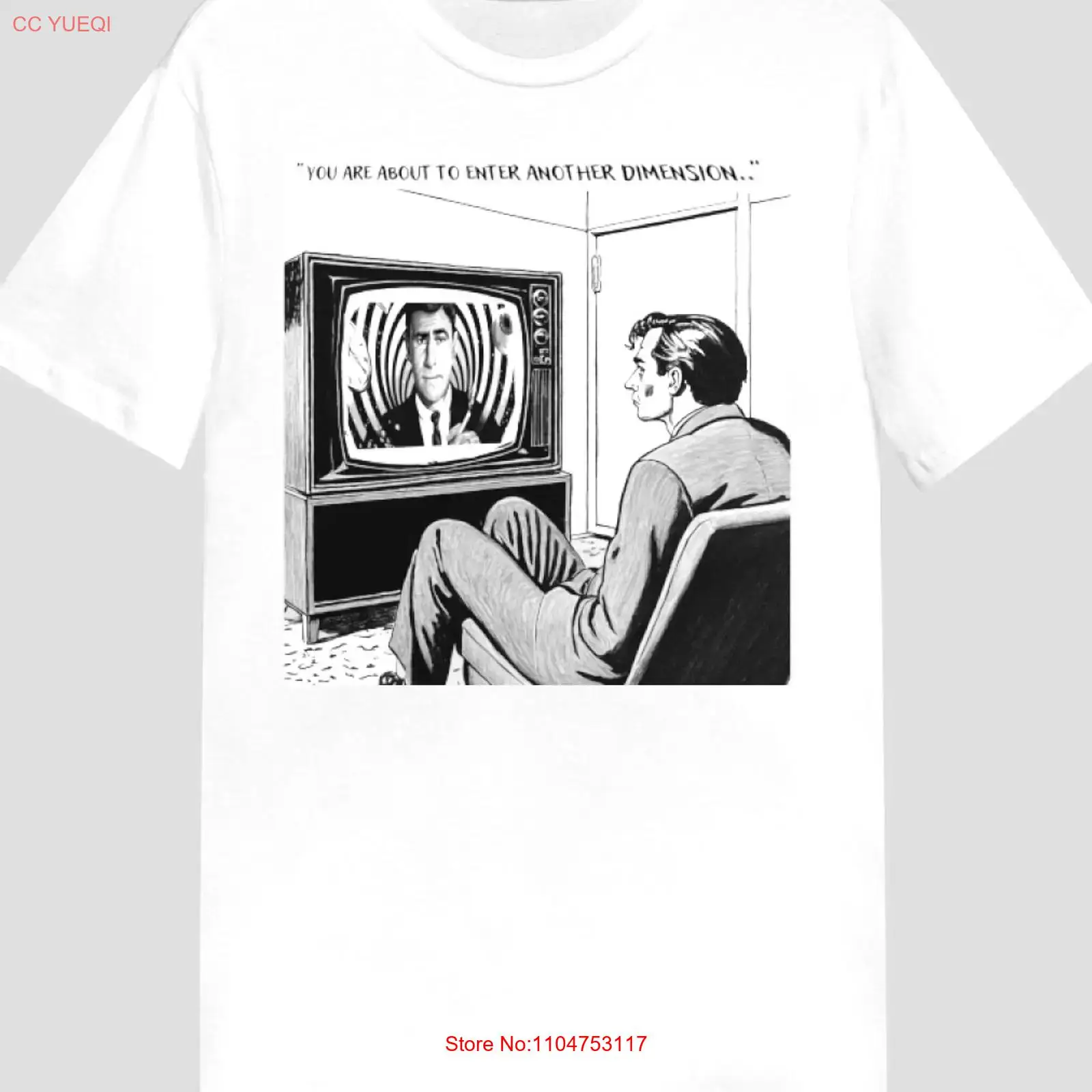 Men'S Fashion Zone - T-shirt The Twilight Zone vintage délavé