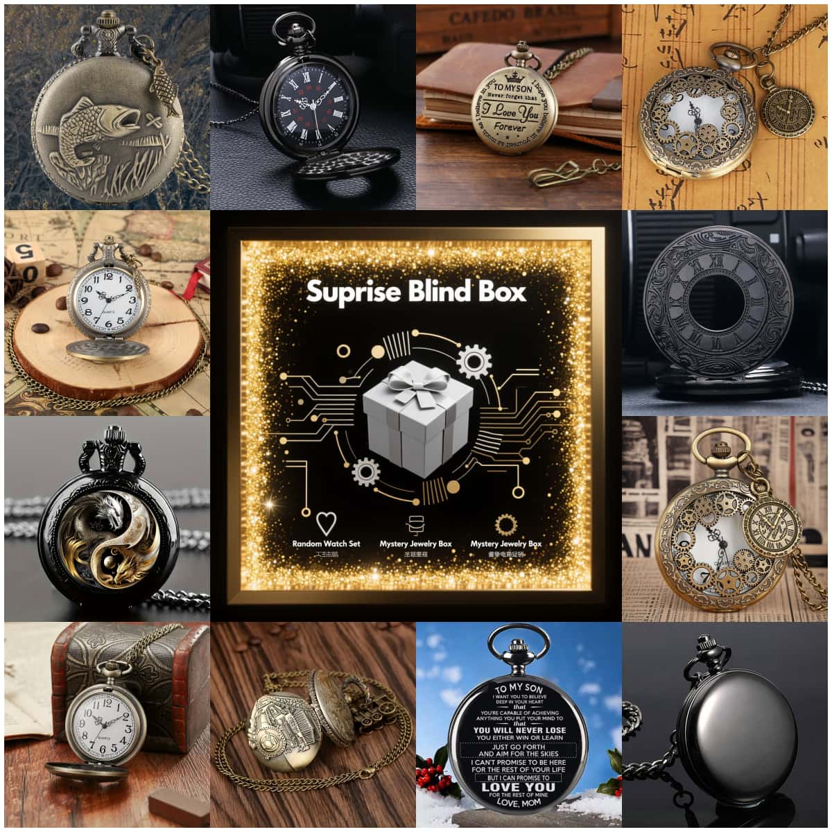 Montre mystère Surprise, boîte - Men'S Fashion Box avis et prix