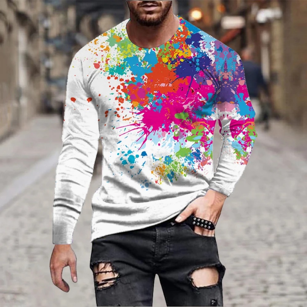 T-shirt à manches longues impr - Men'S Fashion Trends 2025 avis et prix