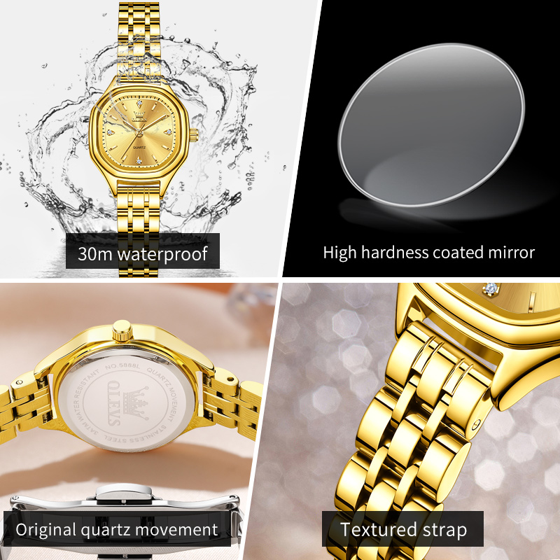 OLEVS 5888 dames montres or Or - Men'S Fashion Box avis et prix