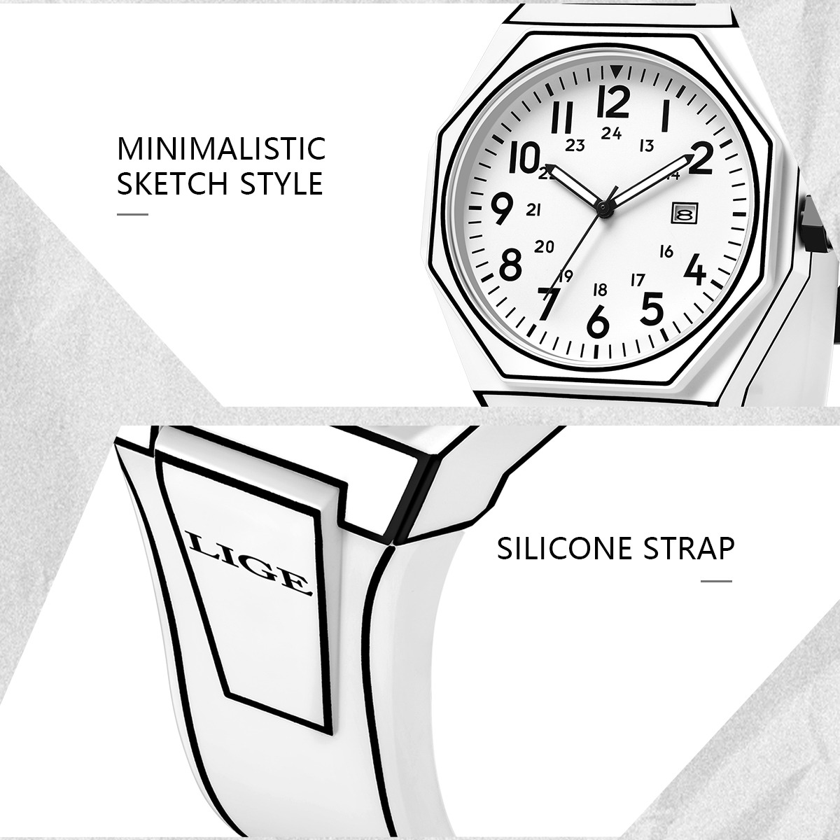 LIGE nouveaux hommes montre mi - Men'S Fashion Box avis et prix