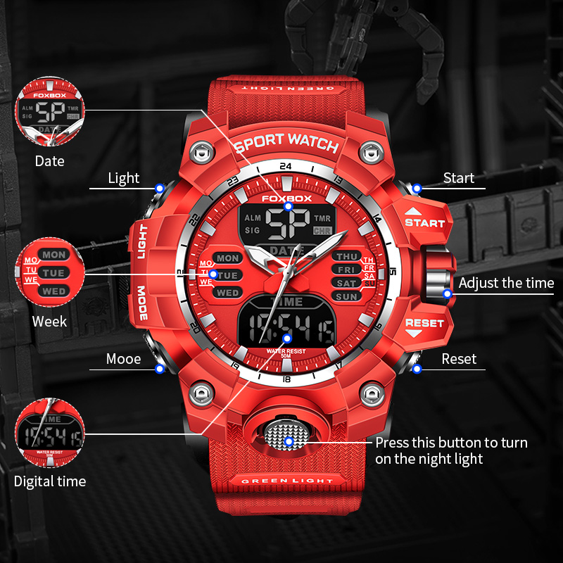 FOXBOX montre militaire pour h - Men'S Fashion Zone avis et prix