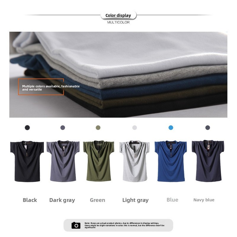 T-shirt QICHE en coton épais à - Men'S Fashion For Big Guys avis et prix